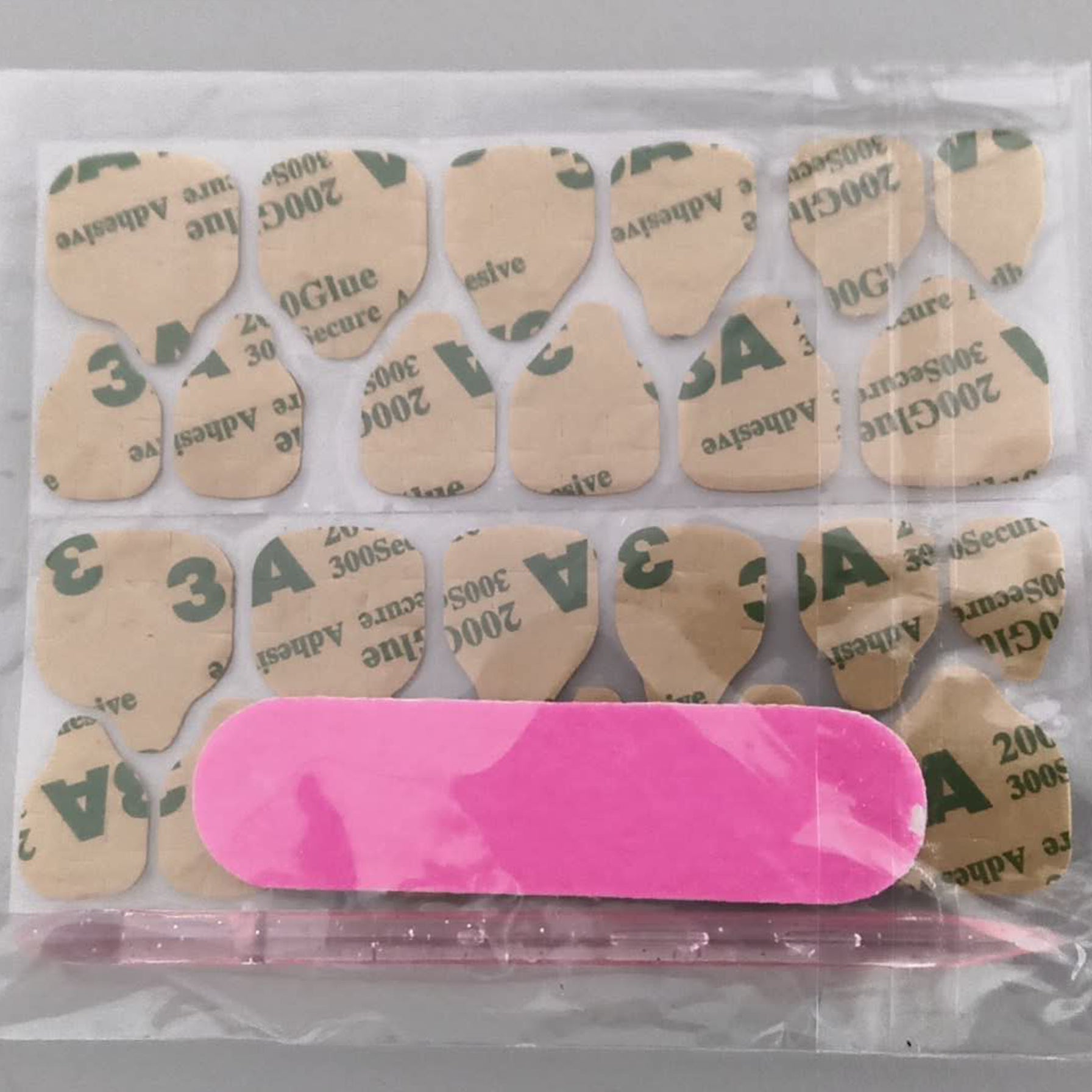 Adhesivos de Gelatina Premium para Uñas | 60 Piezas de Pegamento en Gel Extra Fuerte | No Daña la Uña y es Reutilizable | Set de 5 Planillas