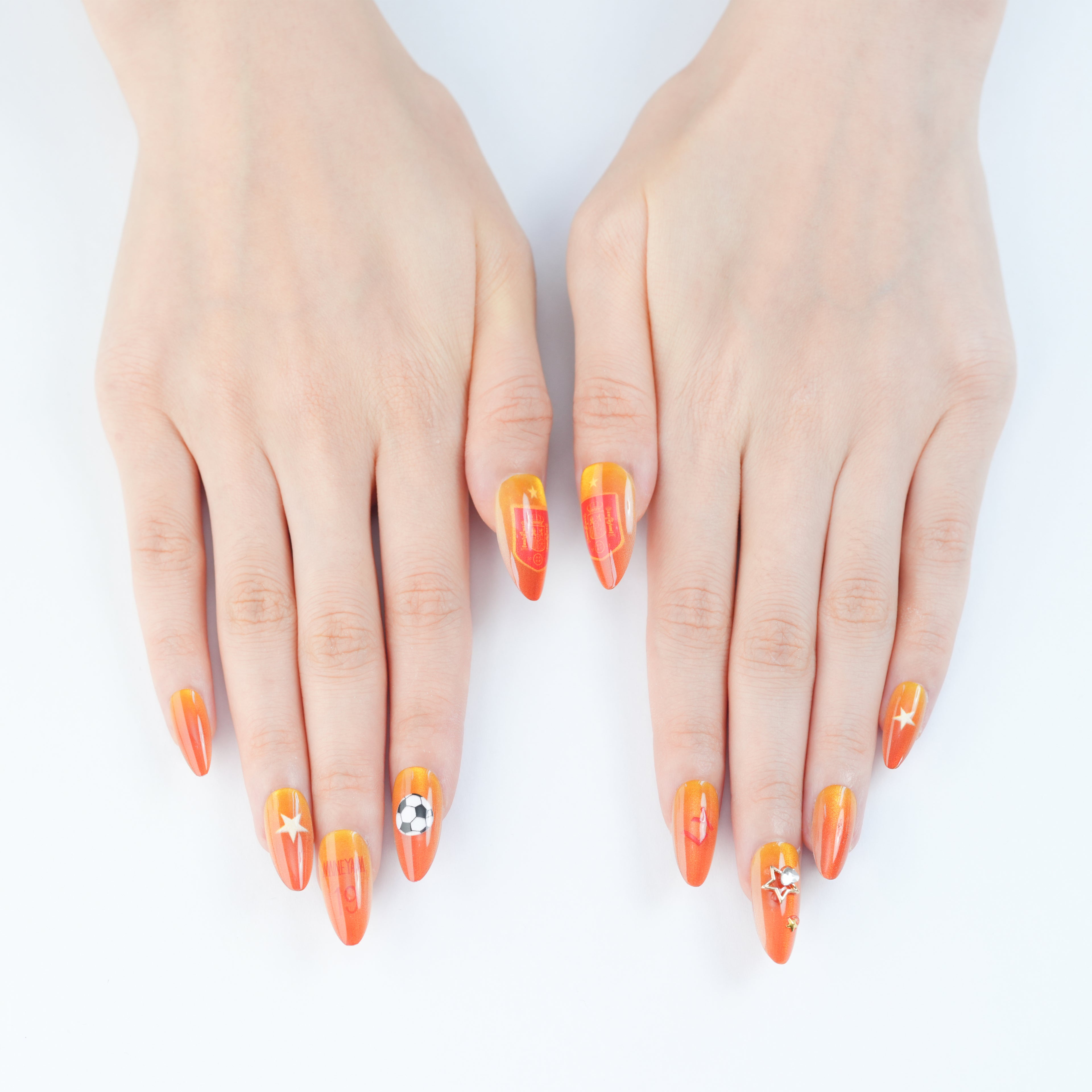 Uñas Press On artesanales del Mundial | Set de 24 piezas Reutilizables | Estilo Selección Española | Producto para Fans del Fútbol