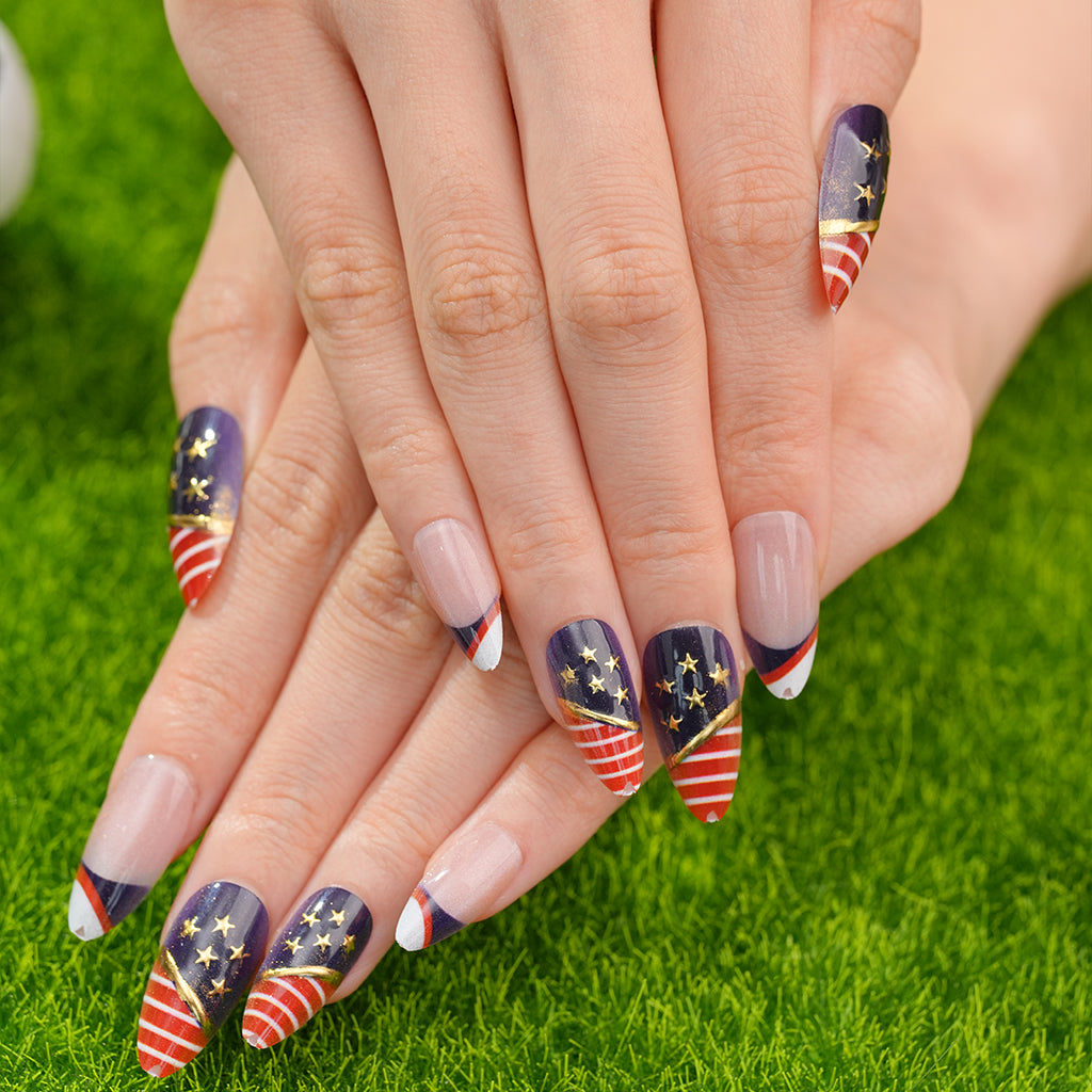 Uñas Press On artesanales del Mundial | Set de 24 piezas Reutilizables | Estilo Selección Francia 1 Modelos | Producto para Fans del Fútbol